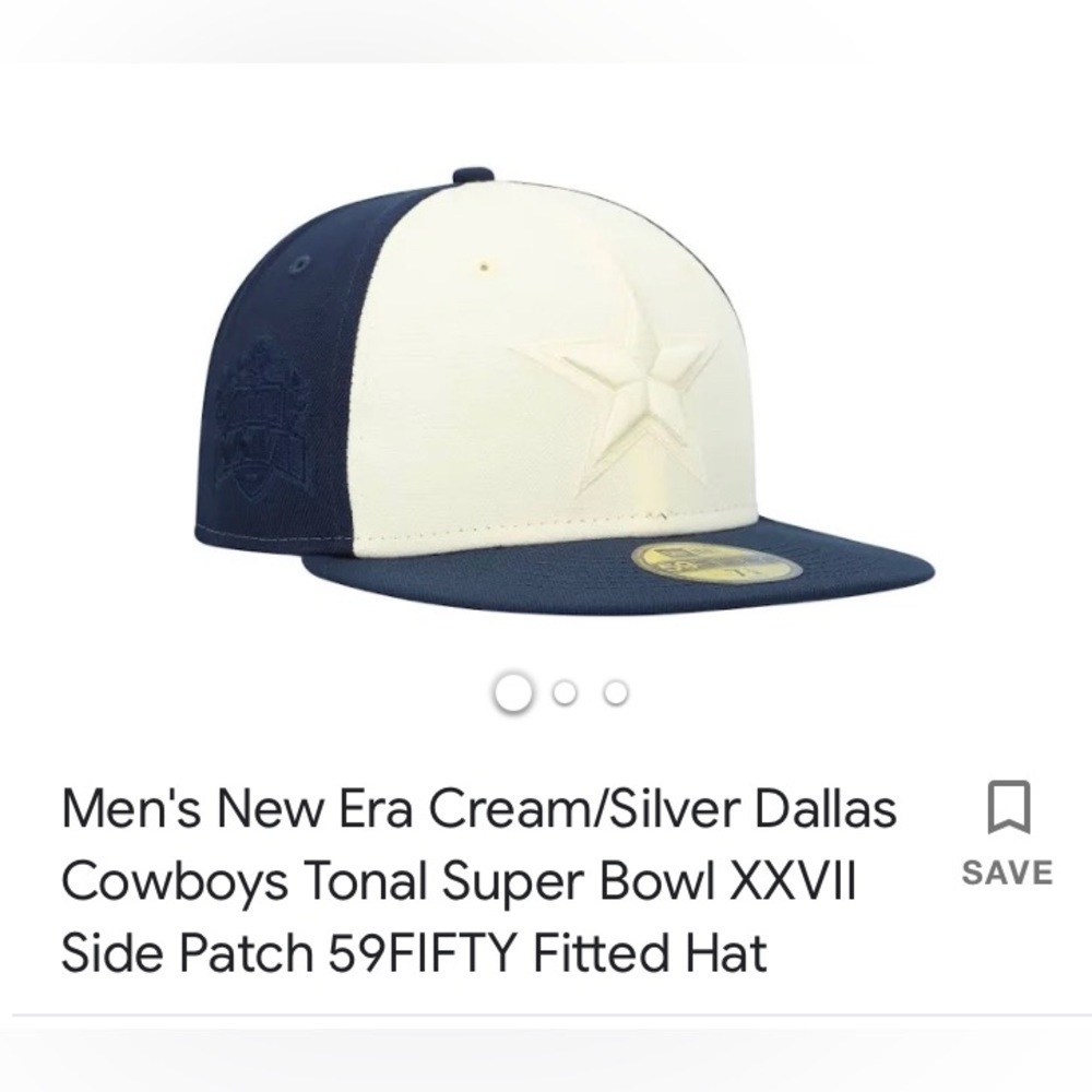 DALLAS COWBOYS NEW ERA - NEW - MENS 59FIFTY 6 7/8 CAP